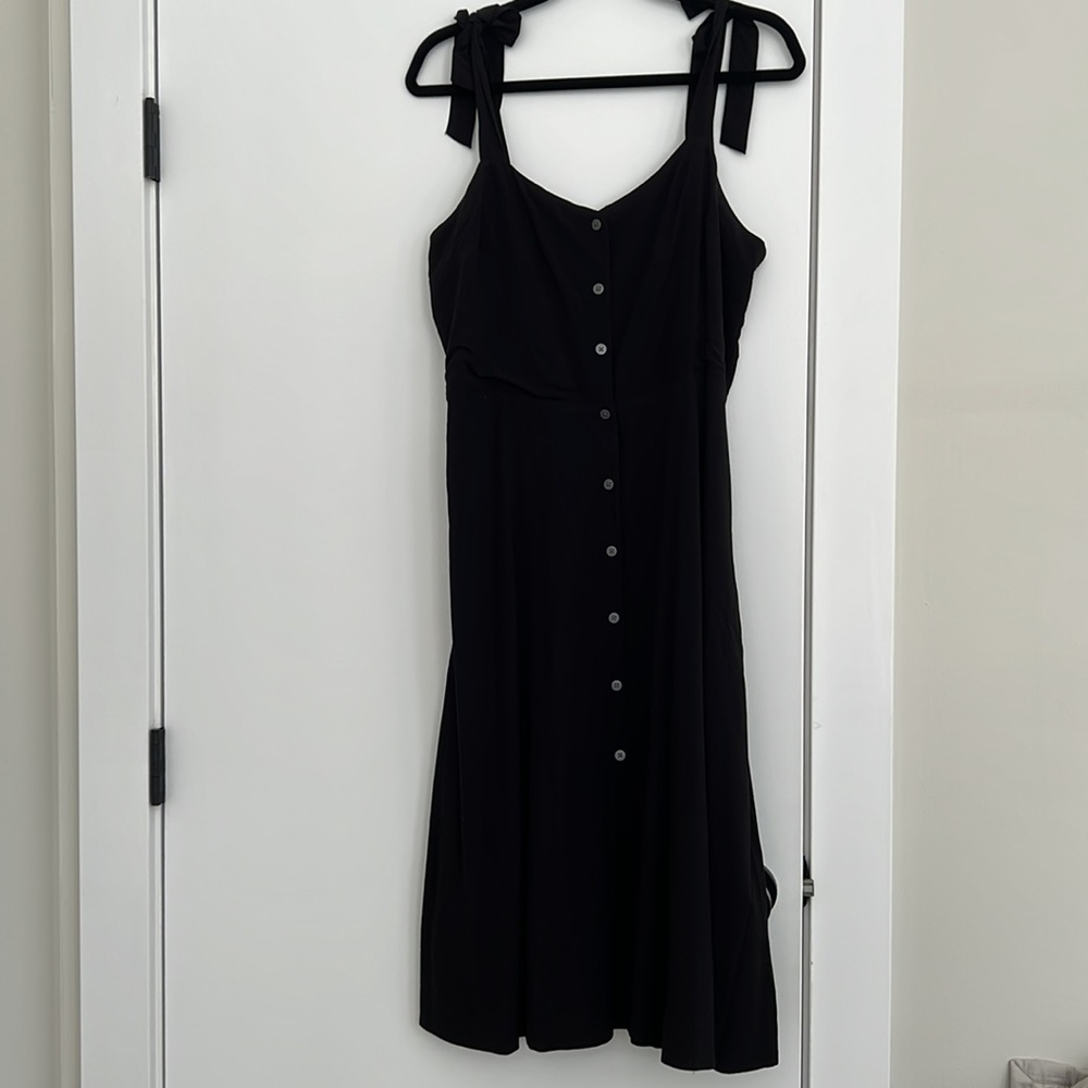 Gap Button Front Sundress With Adjustable Tie Sho… - image 1